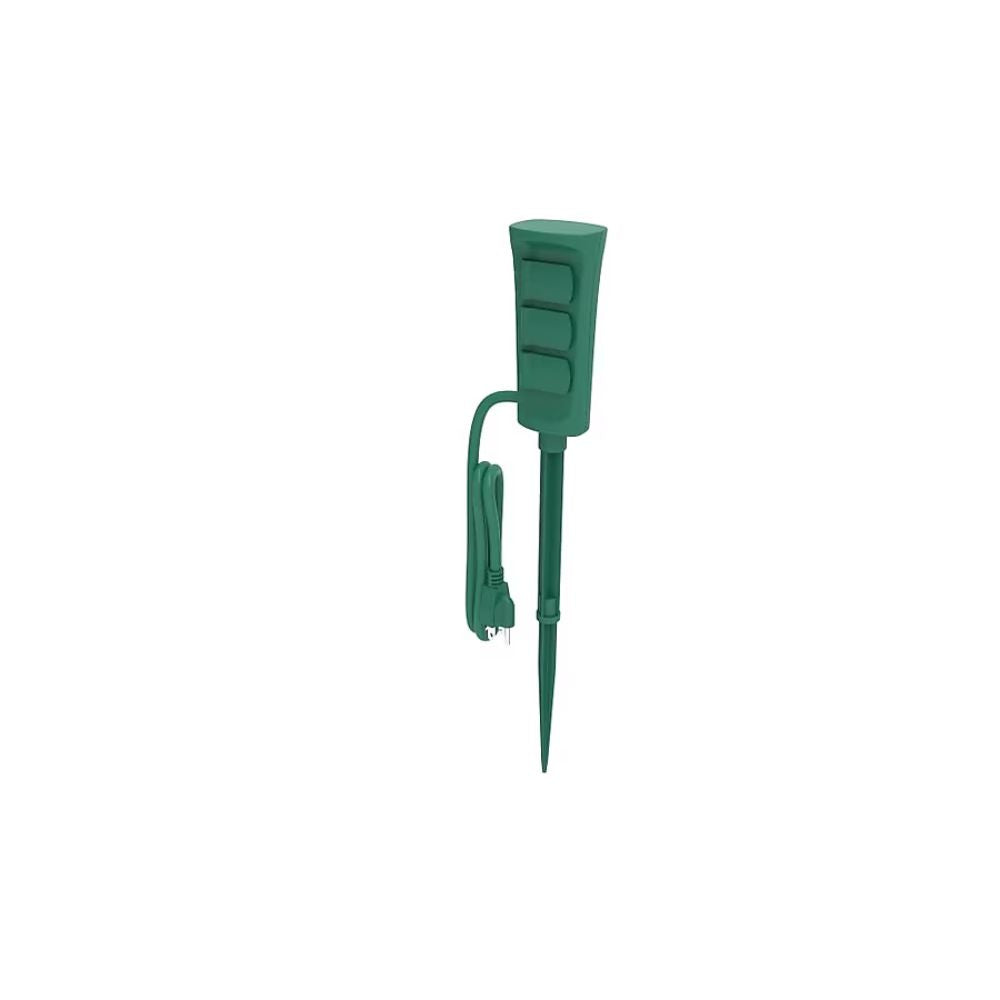 Utilitech 6-ft Green 3-Outlet Indoor/Outdoor Extension Cord