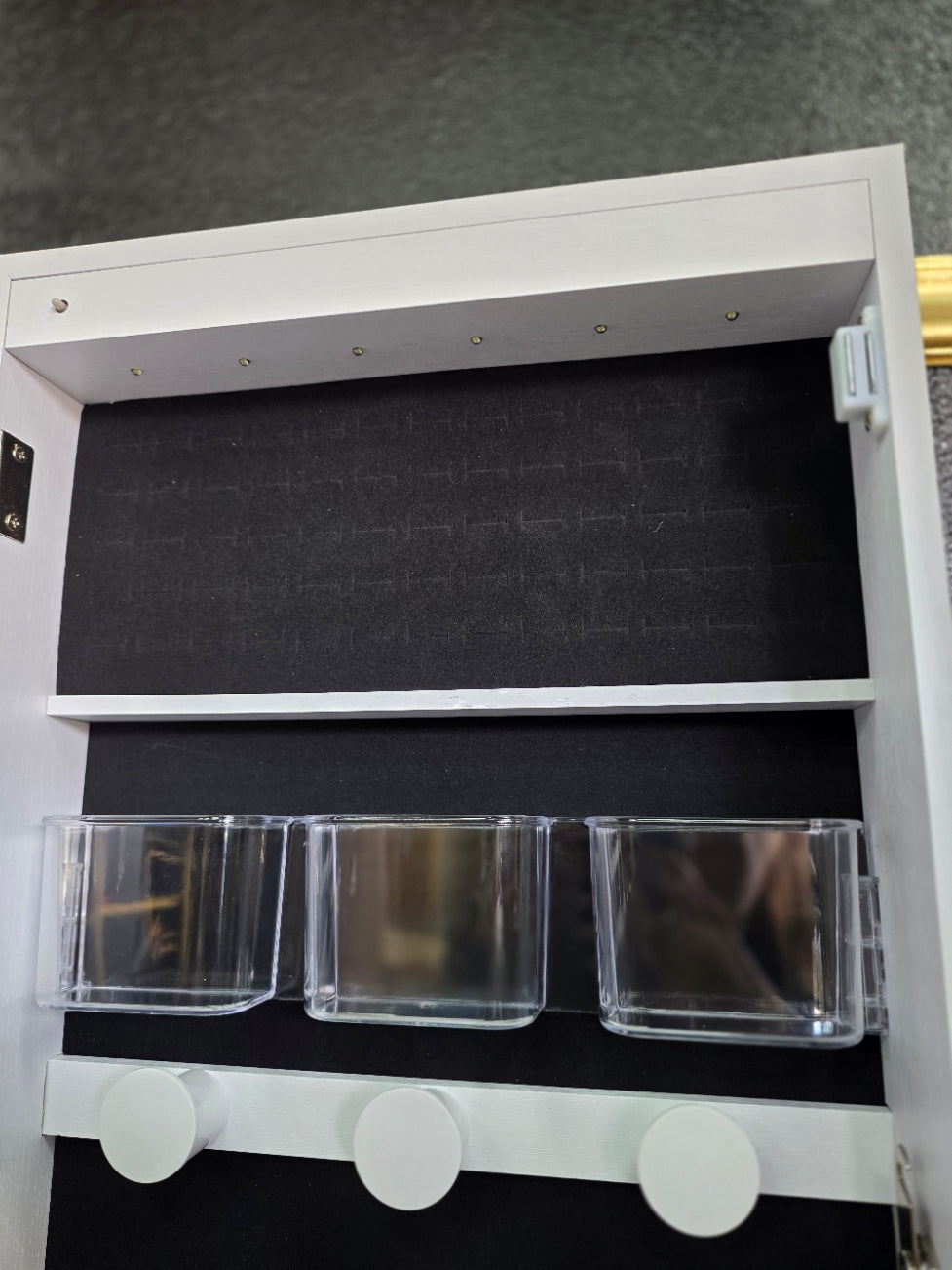 LED Lighted Jewelry Armoire Mirror Cabinet – NEW IN BOX