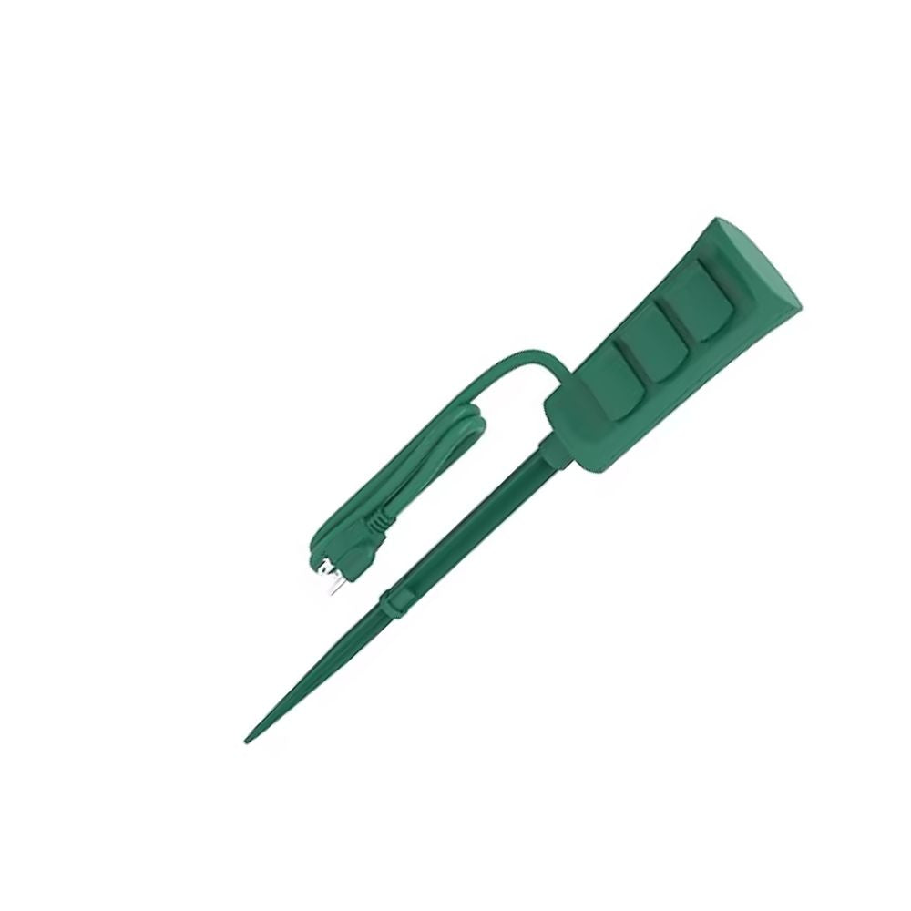 Utilitech 6-ft Green 3-Outlet Indoor/Outdoor Extension Cord