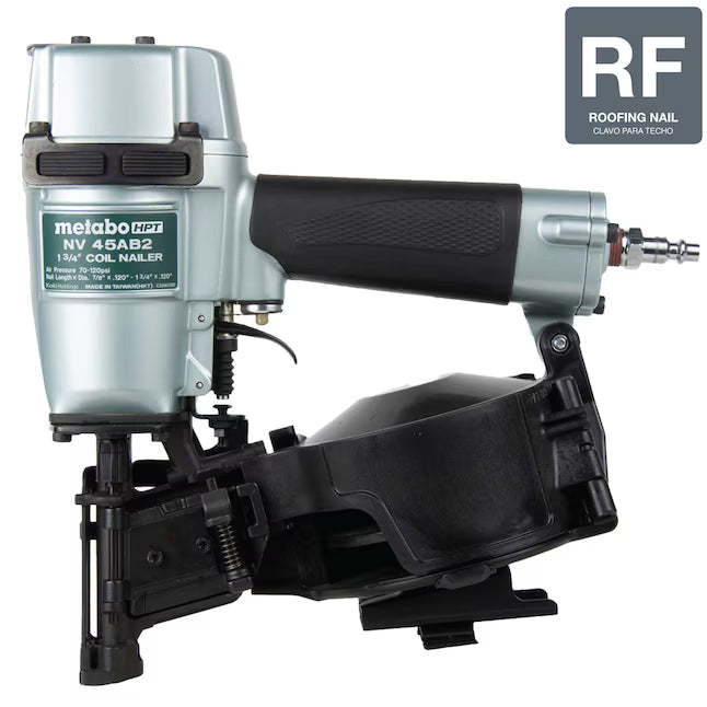 Metabo HPT 1-3/4-in 15 -Degree Pneumatic Coil Roofing Nailer