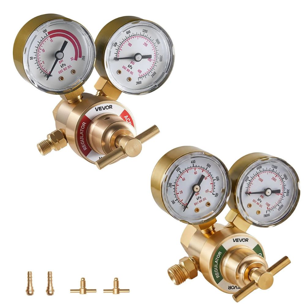 VEVOR Oxygen & Acetylene Regulator Set, T-Handle