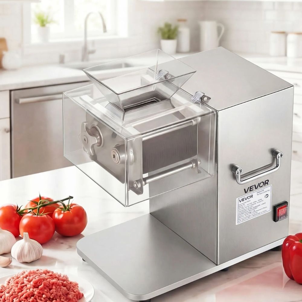 VEVOR 850W Commercial Meat Cutting Machine, 5mm