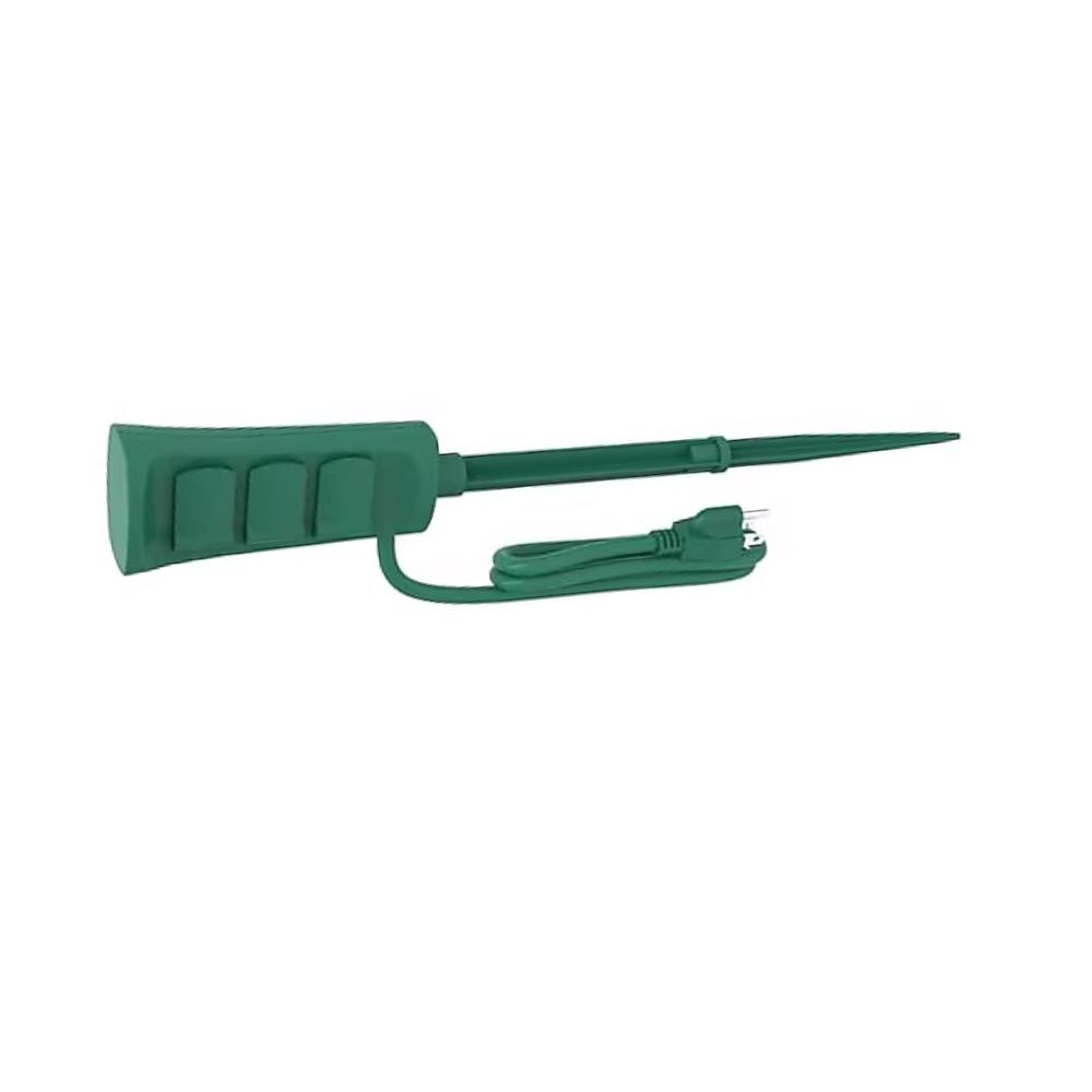 Utilitech 6-ft Green 3-Outlet Indoor/Outdoor Extension Cord