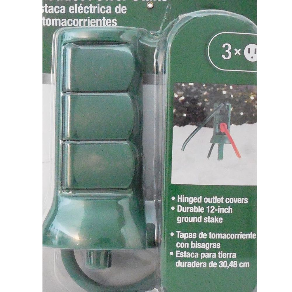 Utilitech 3-Outlet Green Outdoor Power