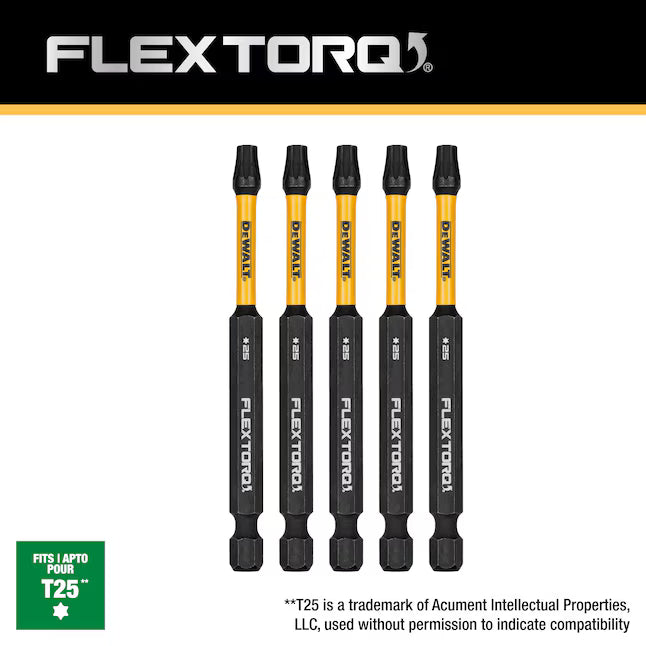 DEWALT Flextorq 1/4-in x 3-1/2-in Torx Impact Driver Bit