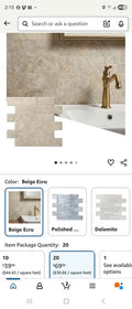 Stone/Tile Wall Panels – 20 Piece