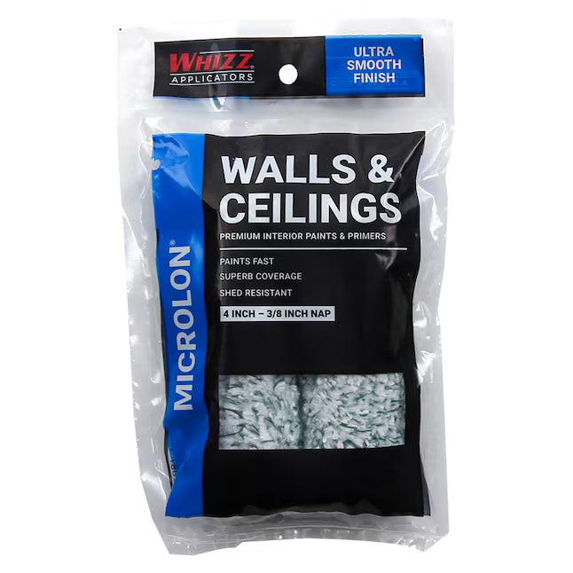 WHIZZ 2 -Pack 4-in x 3/8-in Nap MICROLON Ceilings and Walls Paint Roller Cover