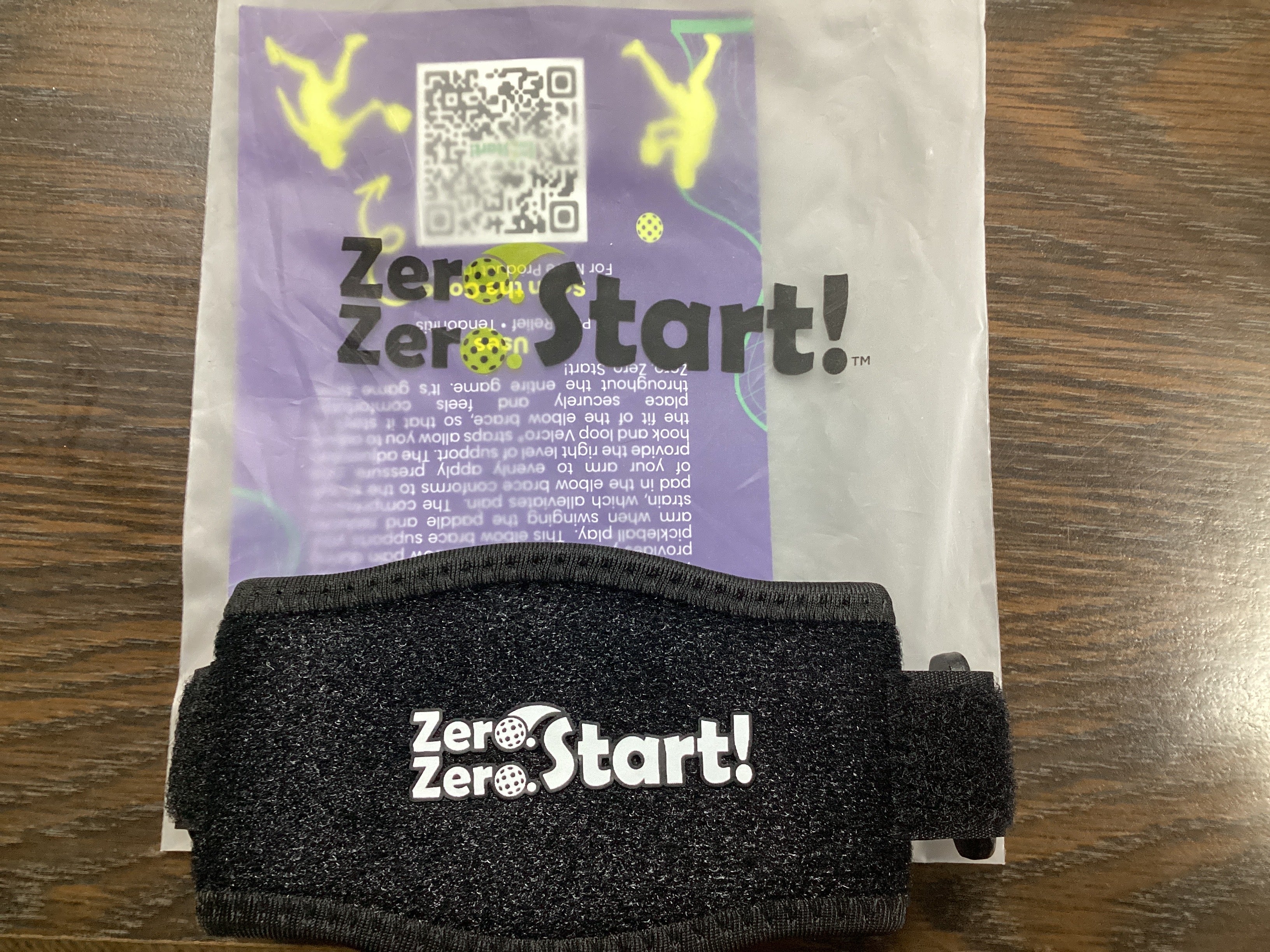 Zero Zero Start Pickleball Elbow Brace with Compression Pad
