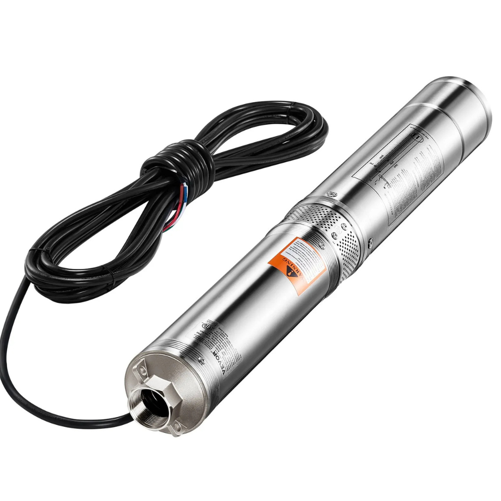 VEVOR 1 HP Deep Well Submersible Pump, 115V, 31.7 GPM