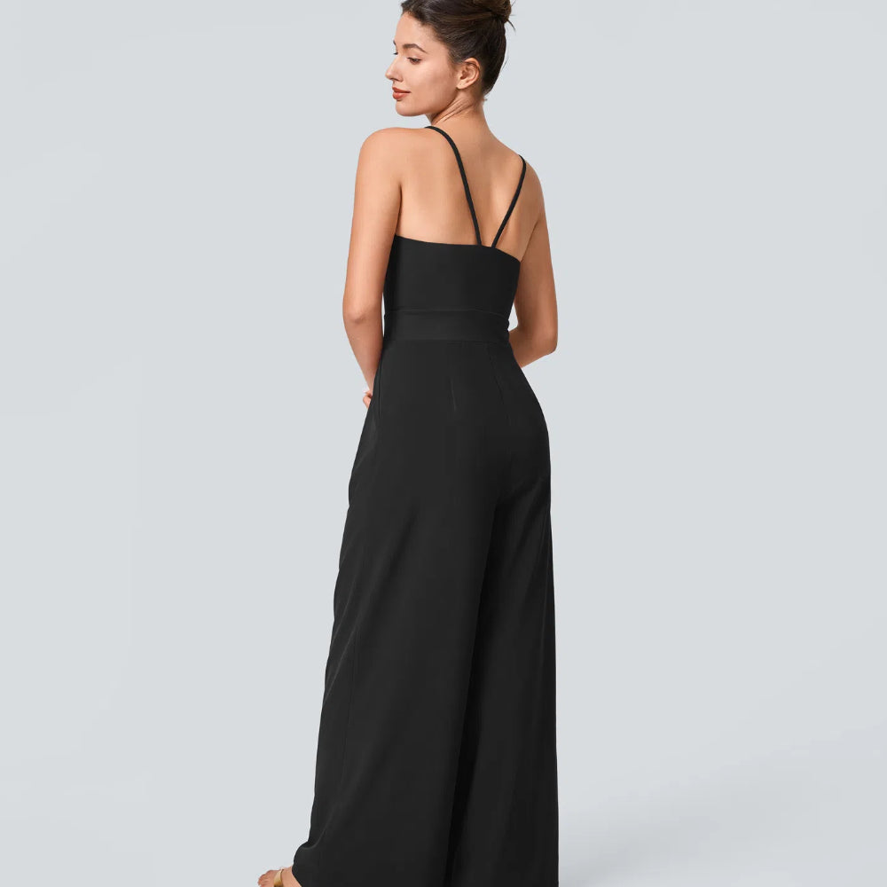 Breezeful™ Backless Wide Leg Quick Dry Resort Slip Jumpsuit