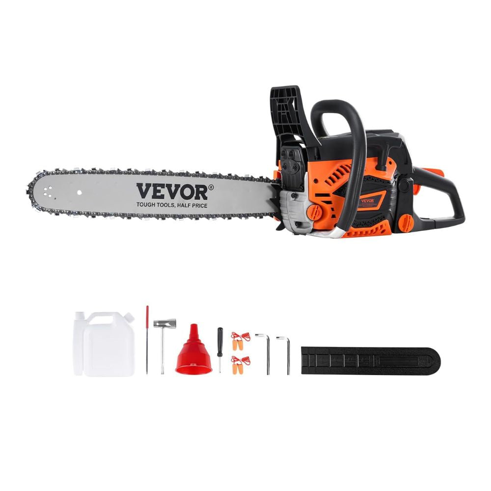 VEVOR 58CC Gas Chainsaw with 20" Bar, 3.22HP
