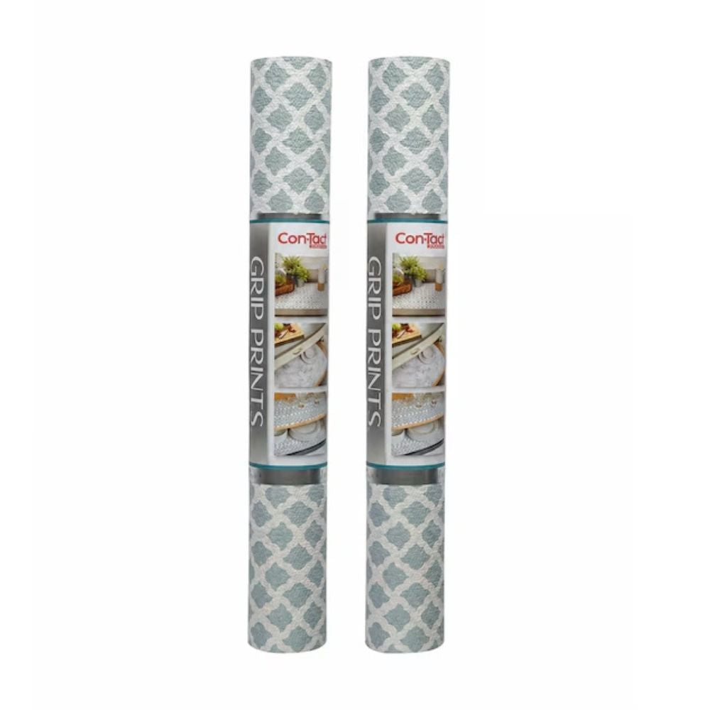 Con-Tact Talisman Glacier Gray 18-in x 8-ft Shelf Liner, 2 Rolls