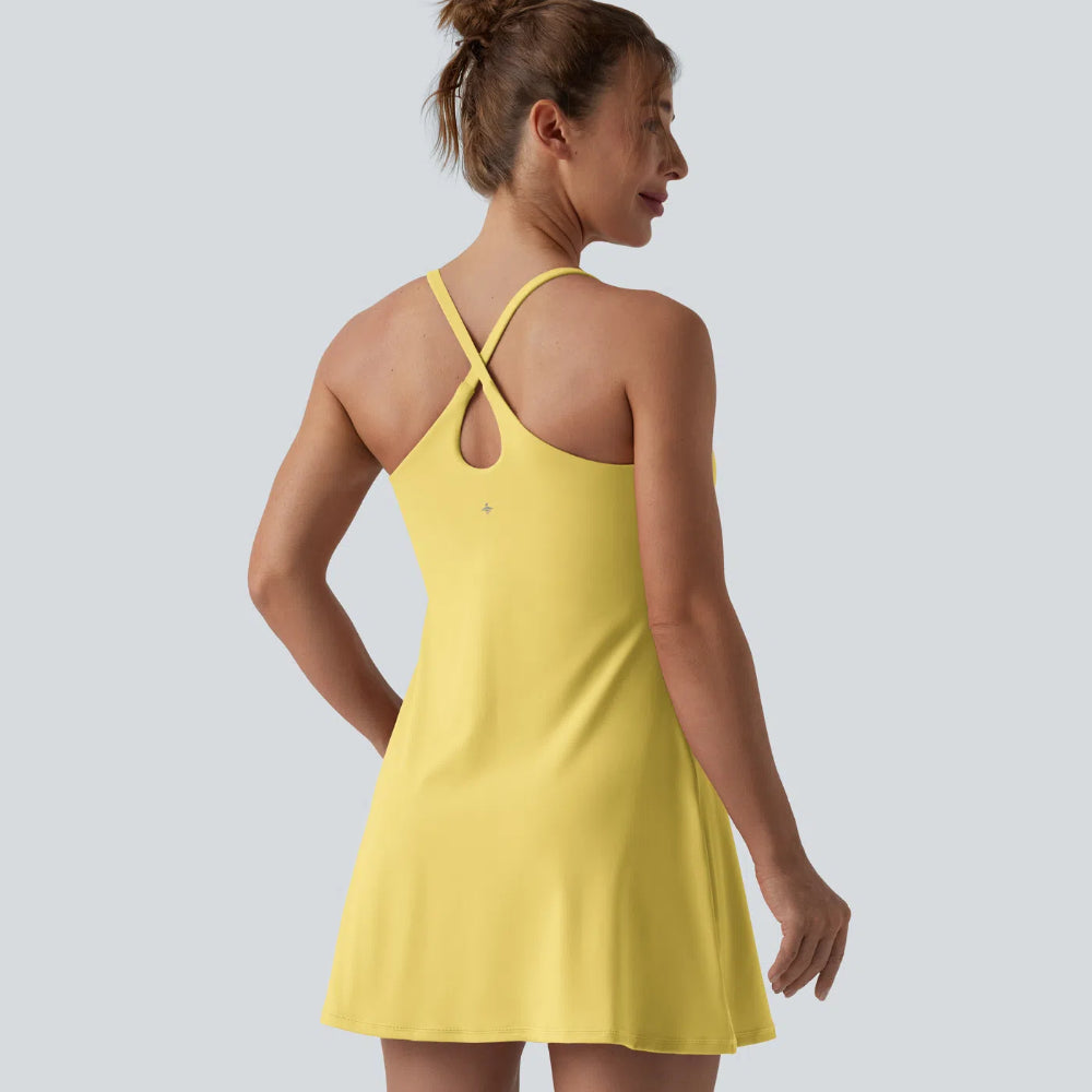 SoftlyZero™ Plush Backless Active Dress