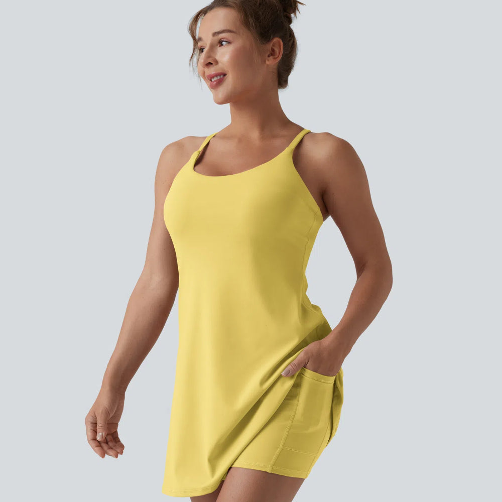 SoftlyZero™ Plush Backless Active Dress