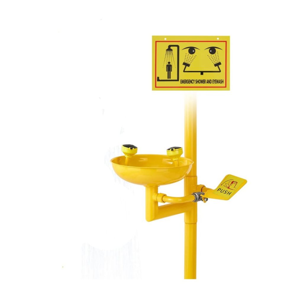 VEVOR Eyewash Station, 304 Stainless Steel, Yellow