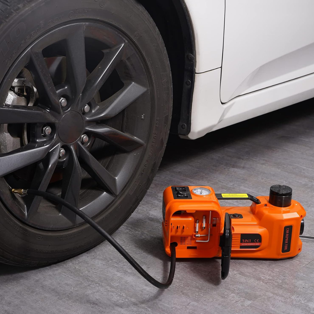 VEVOR 5-Ton Electric Hydraulic Car Jack with Inflator