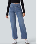 Halara tummy control straight Jean with pockets