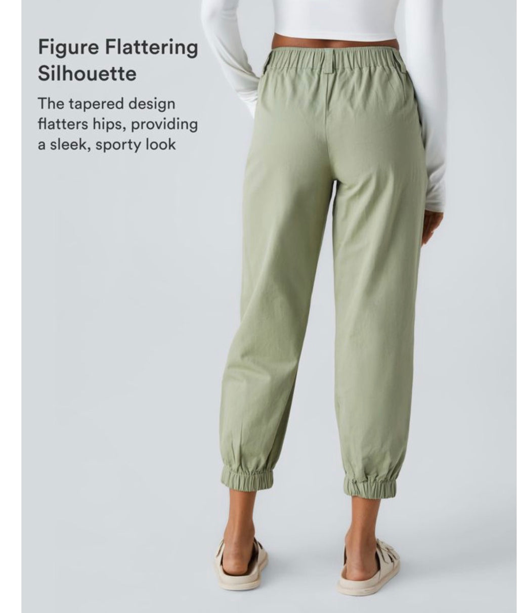 Mid Rise Casual Joggers with Pockets
