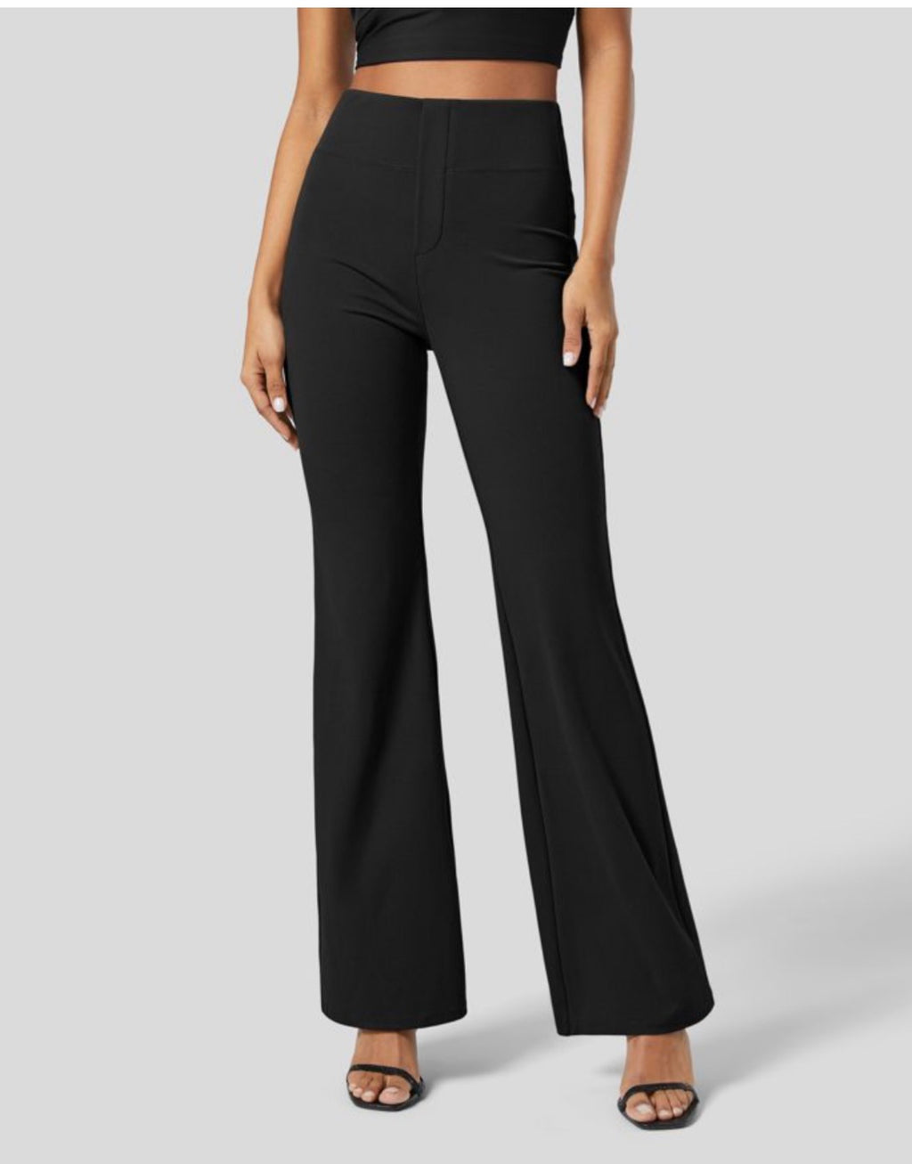 HalaraFlex High Waisted Flare Work Pant with Back Pockets
