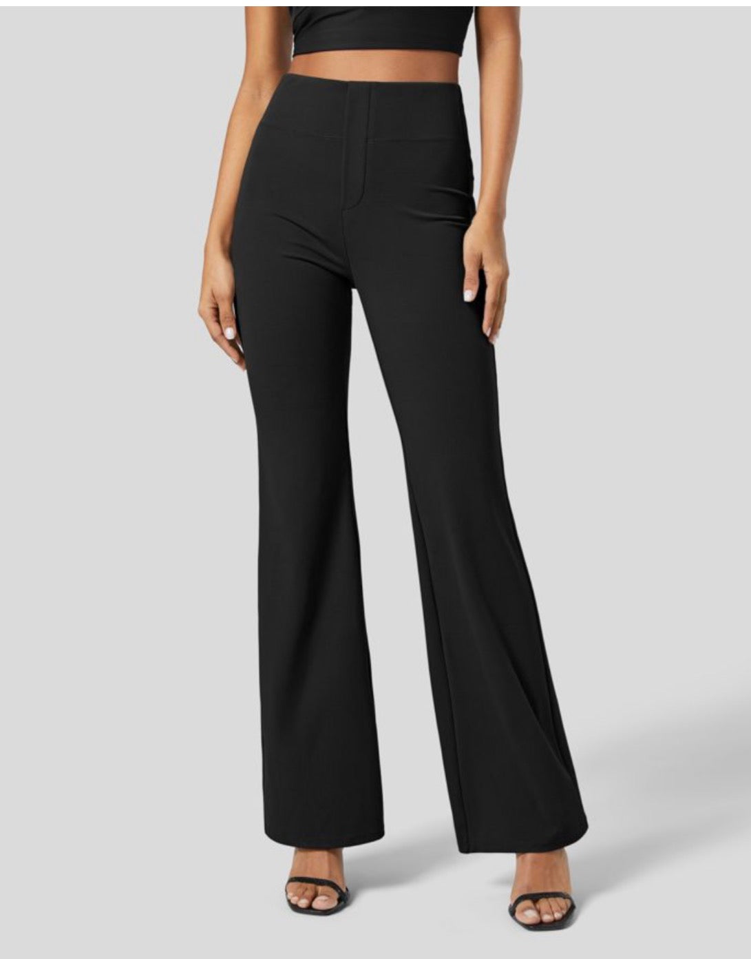 HalaraFlex High Waisted Flare Work Pant with Back Pockets