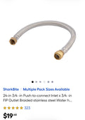 SharkBite.  Water heater connector hose
