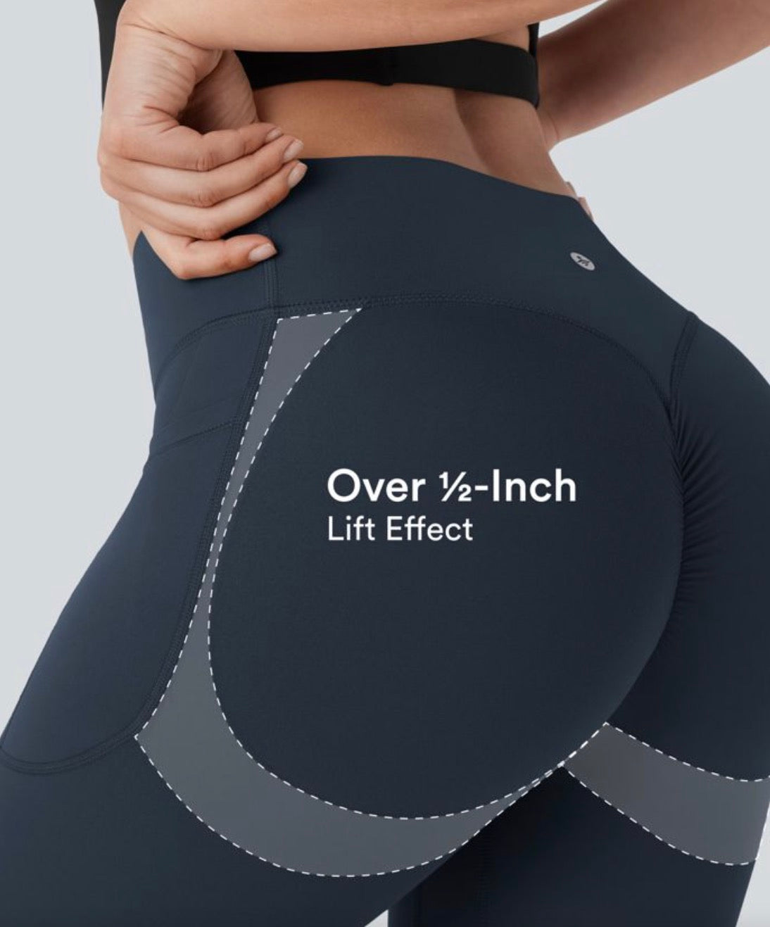 Halara Ultrasculpt (tm) Highwaisted Butt Lifting Tummy Control Leggings with Pockets.
