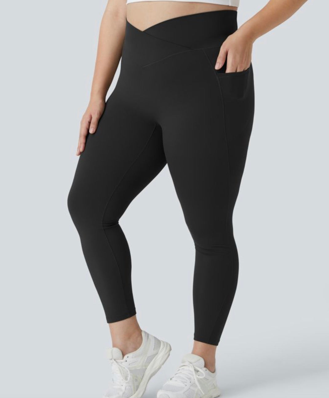 Hala softly zero cross front leggings