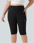 DayStretch high waisted skinny pedal pushers with pockets on the side