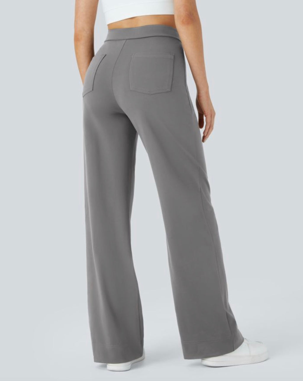 DayStretch High Waisted straight Leg Casual Pants with Pockets