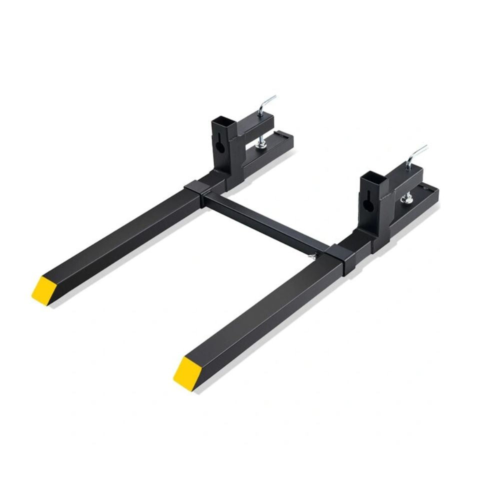 GIVIMO 43-in 2,000-lb Clamp-On Pallet Forks with Stabilizer Bar