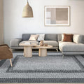 Garvee 5x7 Bordered Grey Braided Collection Area Rug
