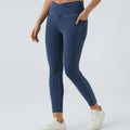Halara Flex™ Crossover Pocket Washed Denim Leggings