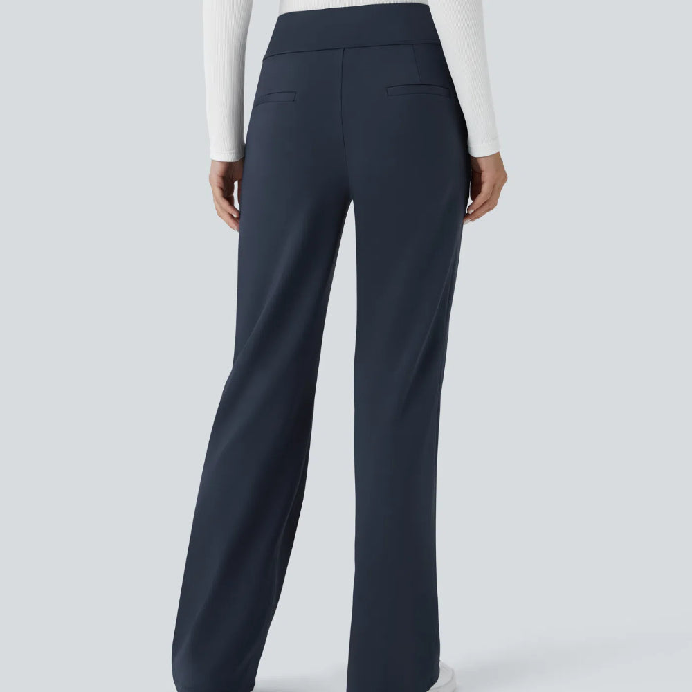 Halara Flex™ DayStretch Mid Rise Side Zipper Pocket Work Flare Pants