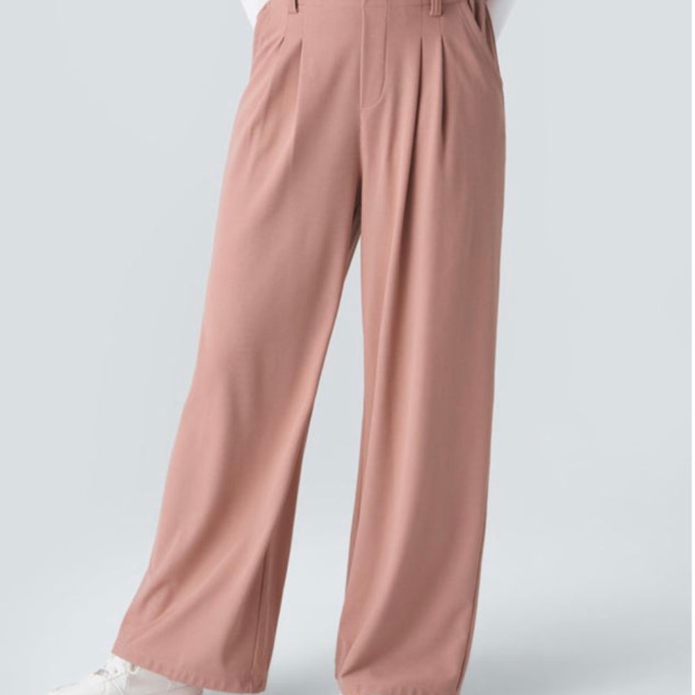 Halara Flex™ High Waisted Pocket Wide Leg Waffle Work Pants