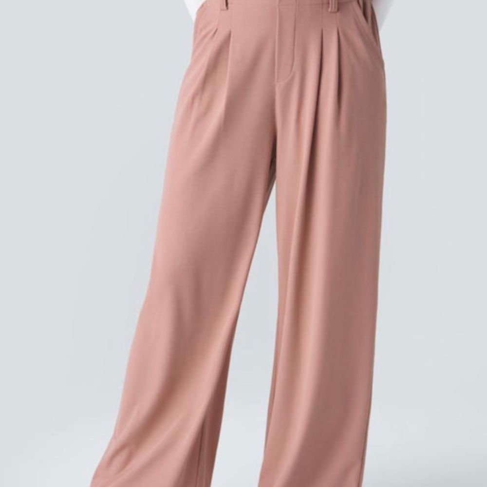 Halara Flex™ High Waisted Pocket Wide Leg Waffle Work Pants