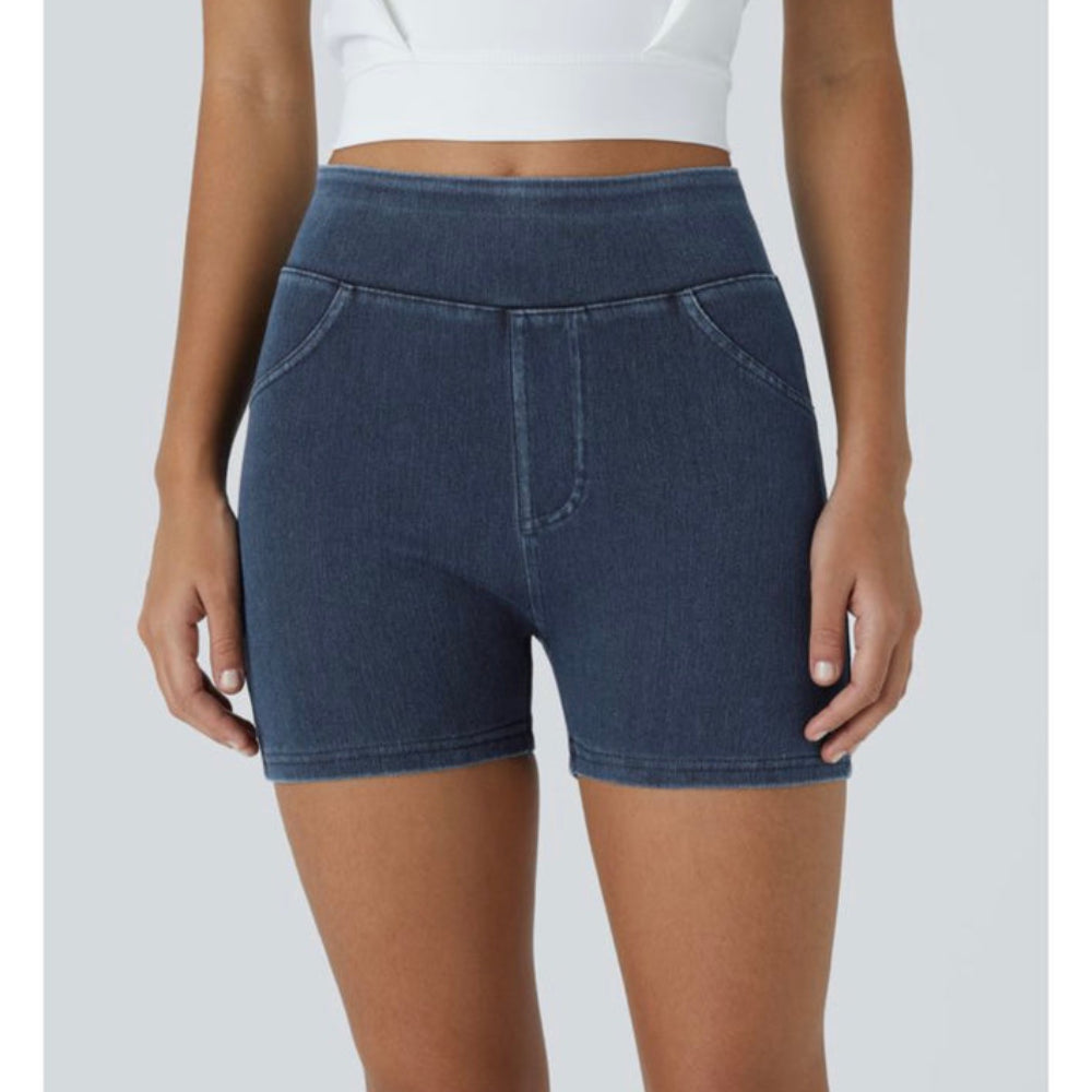 Halara Flex™ High Waisted Denim Casual Shorts 3"