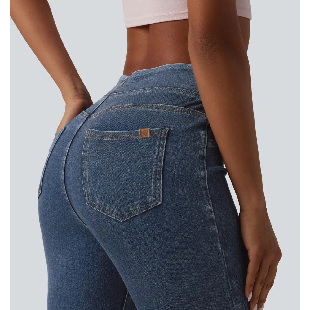 Halara Flex™ High Waisted 7/8 Denim Leggings with Pockets