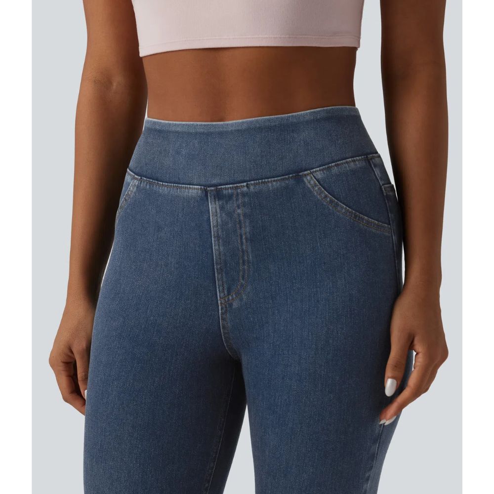 Halara Flex™ High Waisted 7/8 Denim Leggings with Pockets