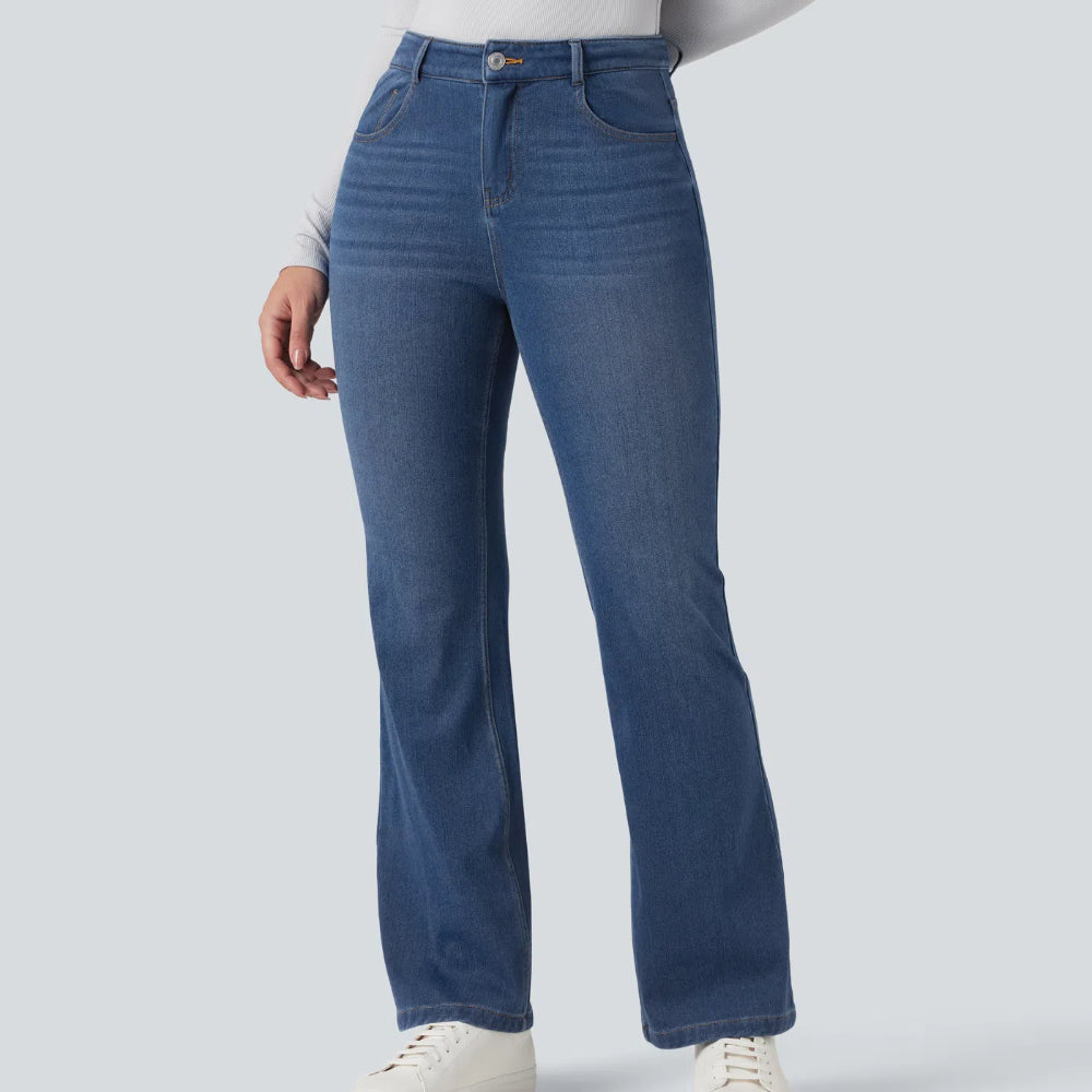 Halara Flex™ Mid Rise Flare Jeans with Pockets