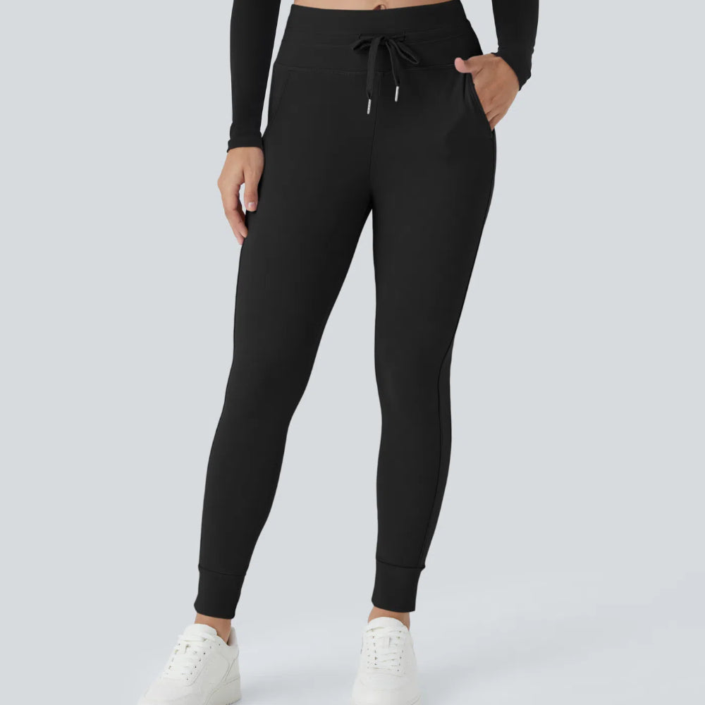 SoftlyZero™ Plush High Waisted Drawstring Joggers with Pockets
