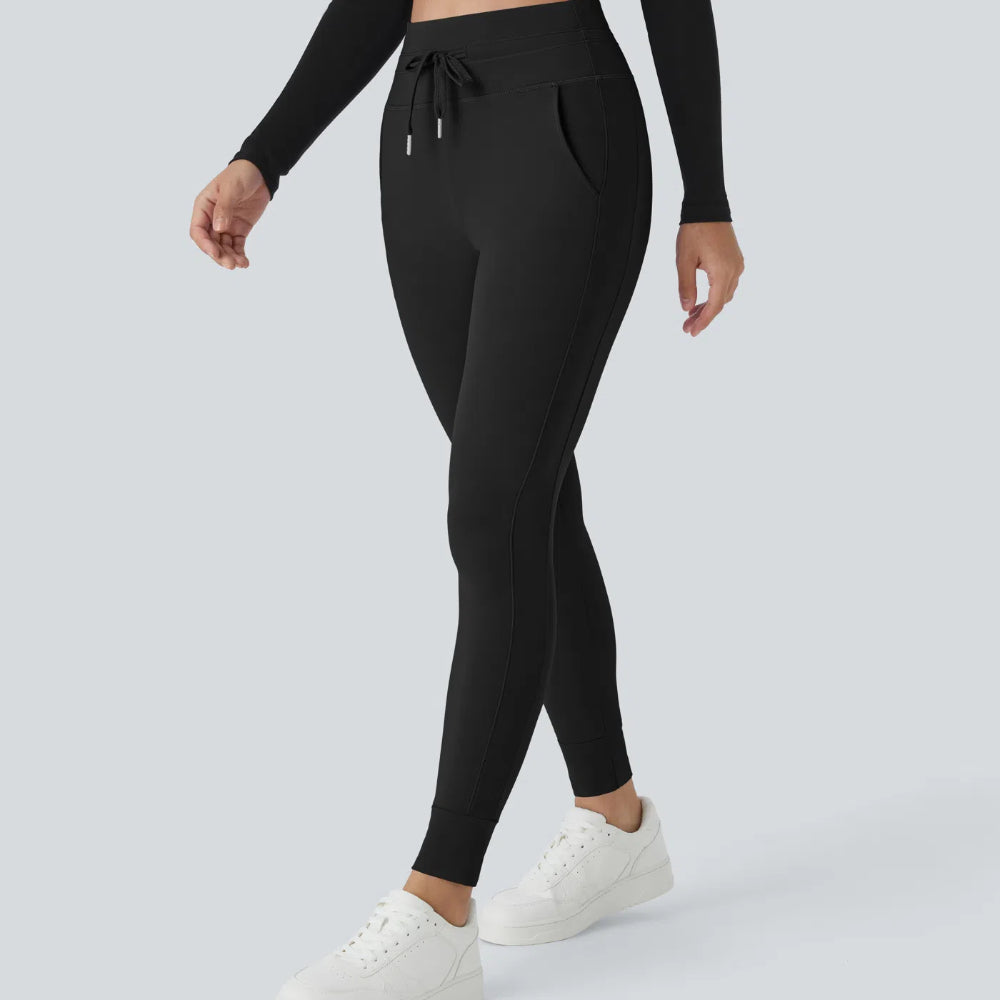 SoftlyZero™ Plush High Waisted Drawstring Joggers with Pockets