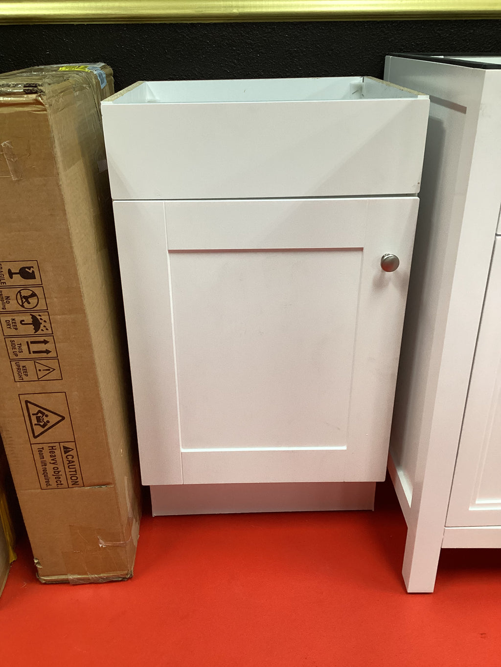 Project Source White 18in Single Sink Bathroom Vanity