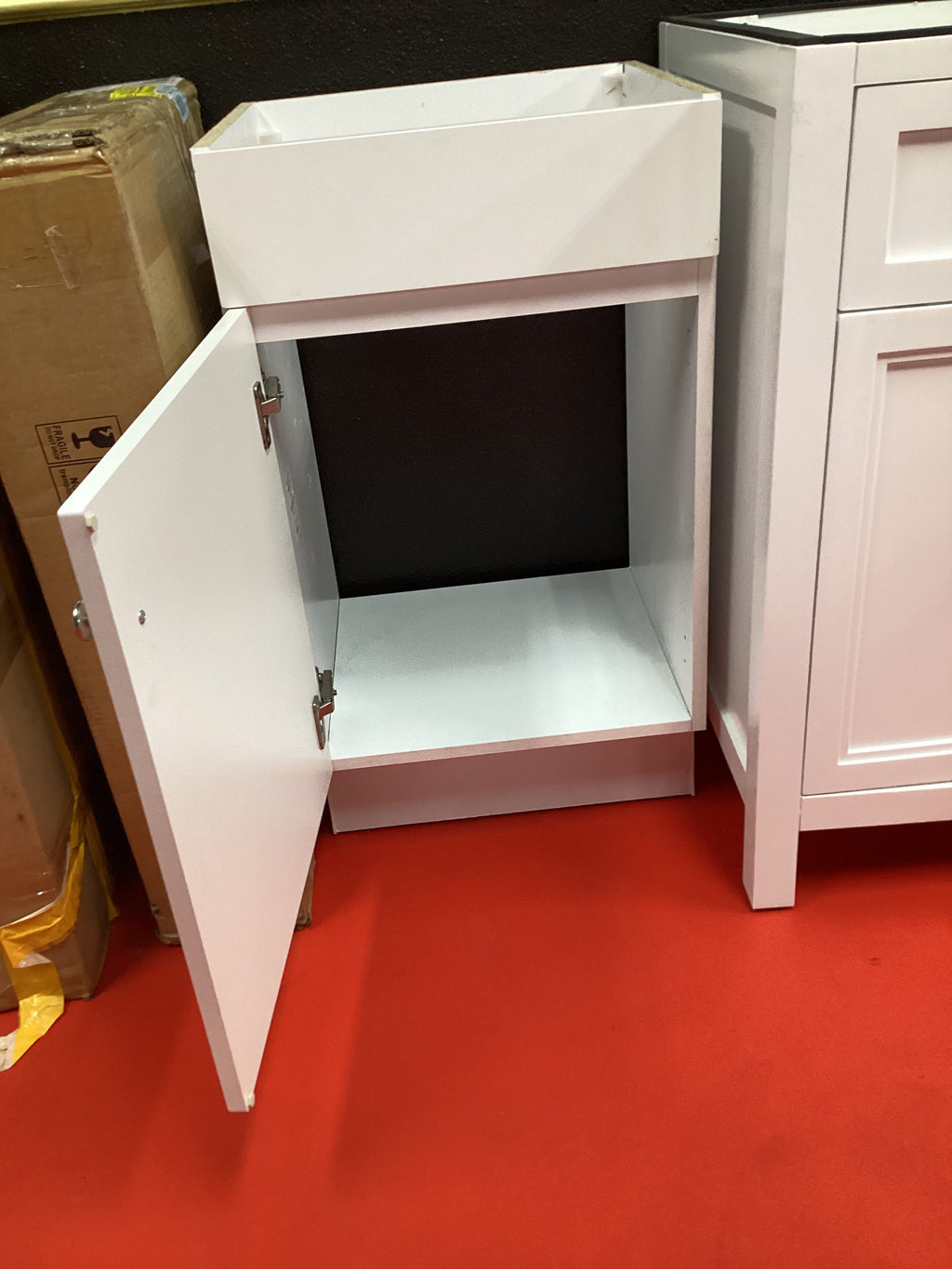Project Source White 18in Single Sink Bathroom Vanity