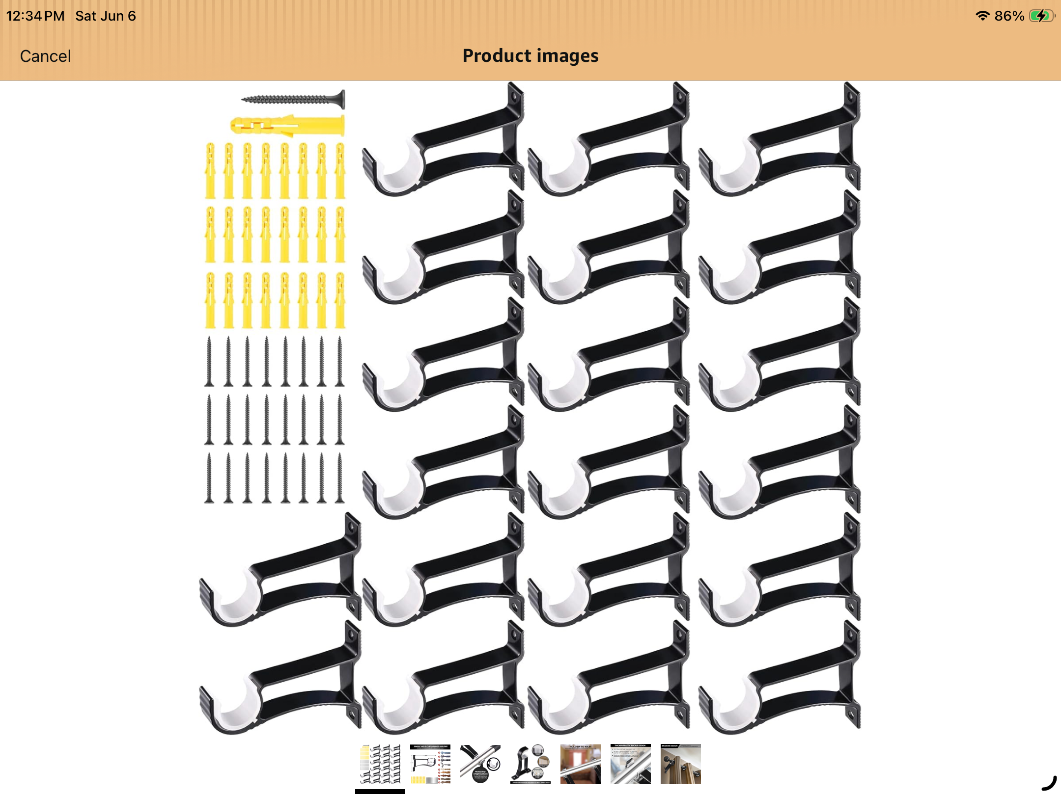 Tuanse Curtain Rod Holder Hooks
