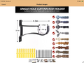 Tuanse Curtain Rod Holder Hooks
