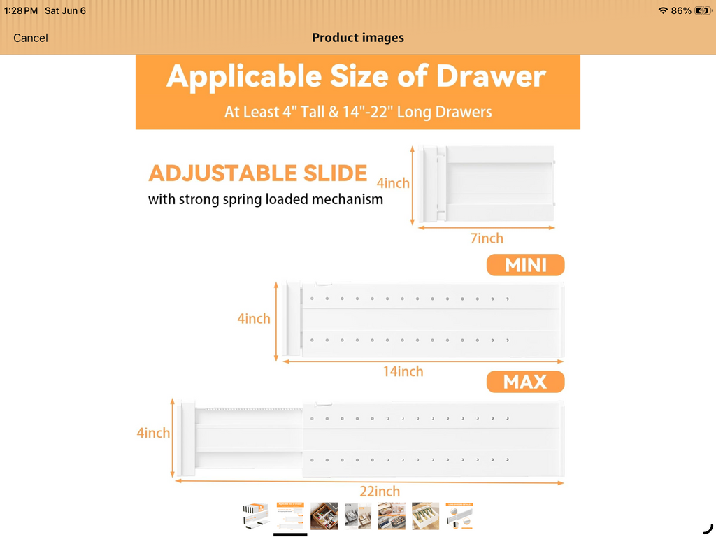 Rebecat 12pk Drawer Dividers