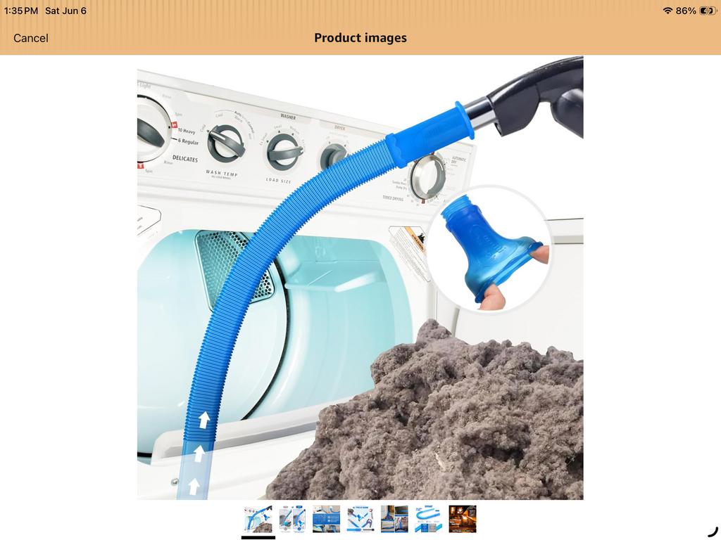 Sealegend Dryer Vent Cleaner Vacuum Hose Attachment