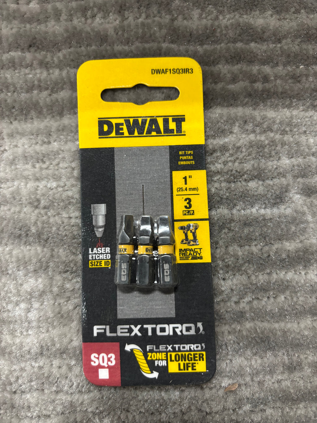 DeWalt flextorq bits.