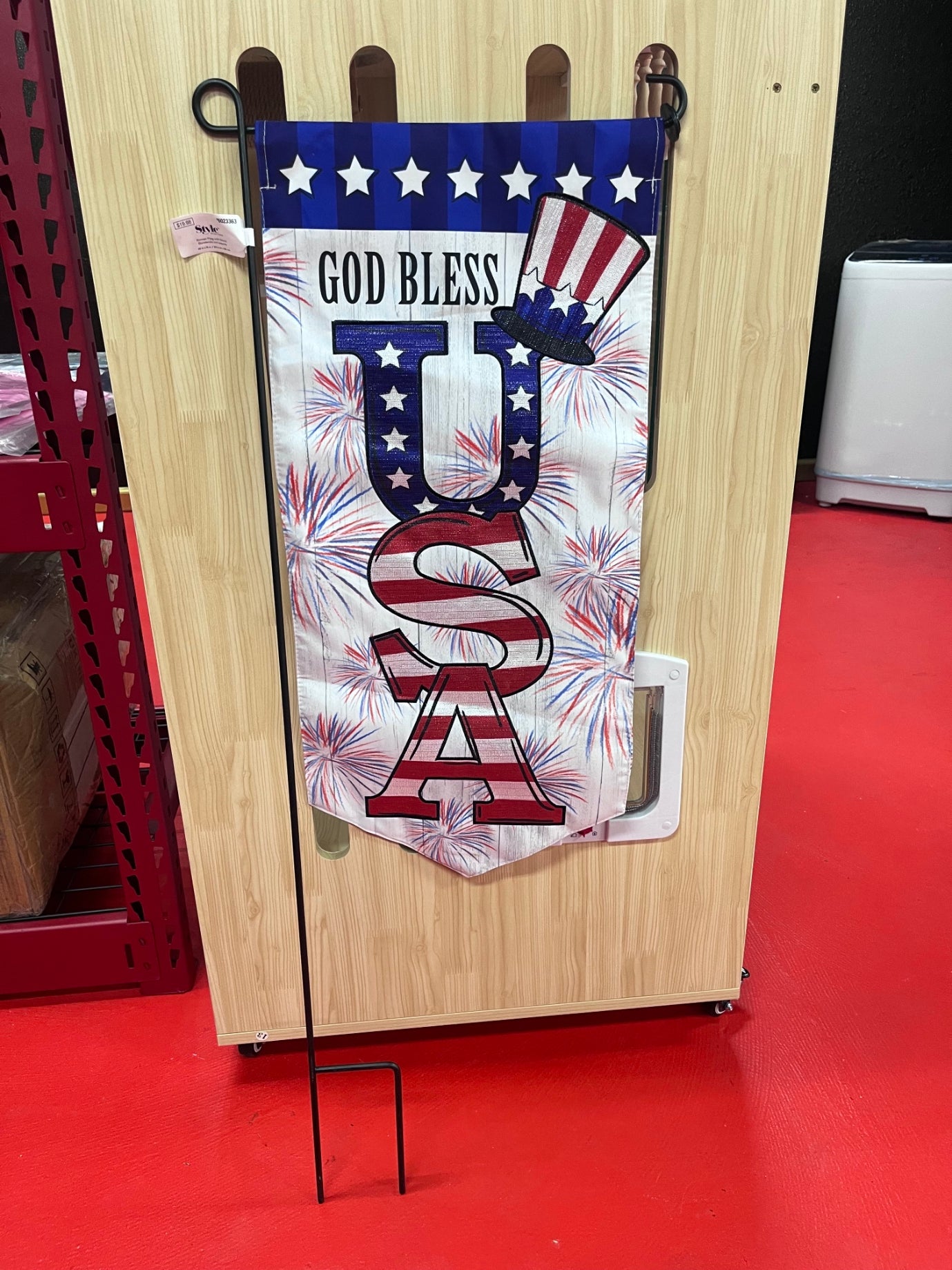 flag with stand