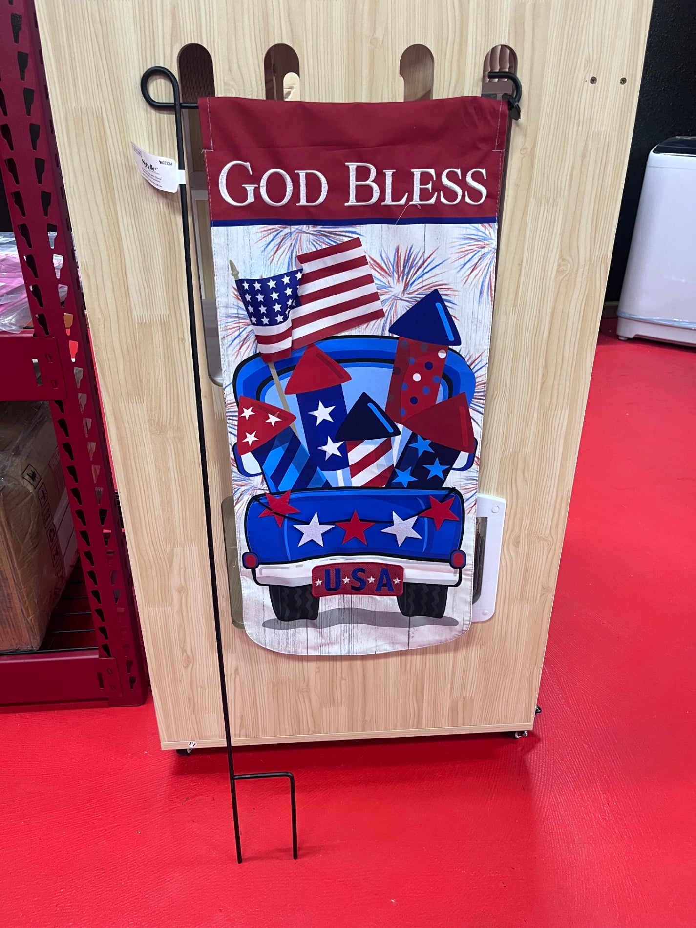 flag with stand
